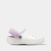 Crocs Baya Lined Fuzz-Strap White/Lavender арт. 206633 / Сабо Крокс Бая Фузз-Стреп з хутром