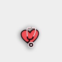 Jibbitz Heart With Stethoscope