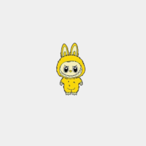 Jibbitz Yellow Labubu