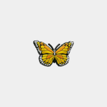 Jibbitz Yellow Butterfly