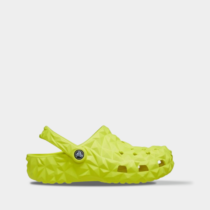 Crocs Classic Geometric Clog Acidity арт. 209563 / Крокс Класік Геометрік Сабо Зелено-Жовтий