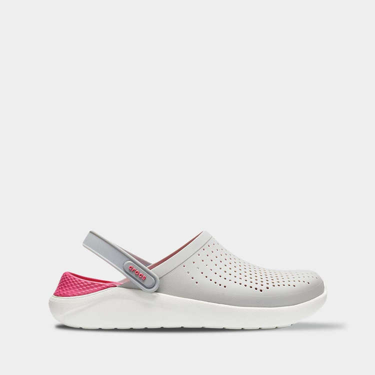 Crocs_Literide_Pearl_white_Кроксы_Лайтрайд_женские_серые_с_розовым_1