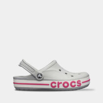 Crocs Bayaband Light Grey/Candy Pink арт. 205089 / Крокс Баябенд Сабо
