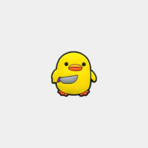 Jibbitz Duck With Knife